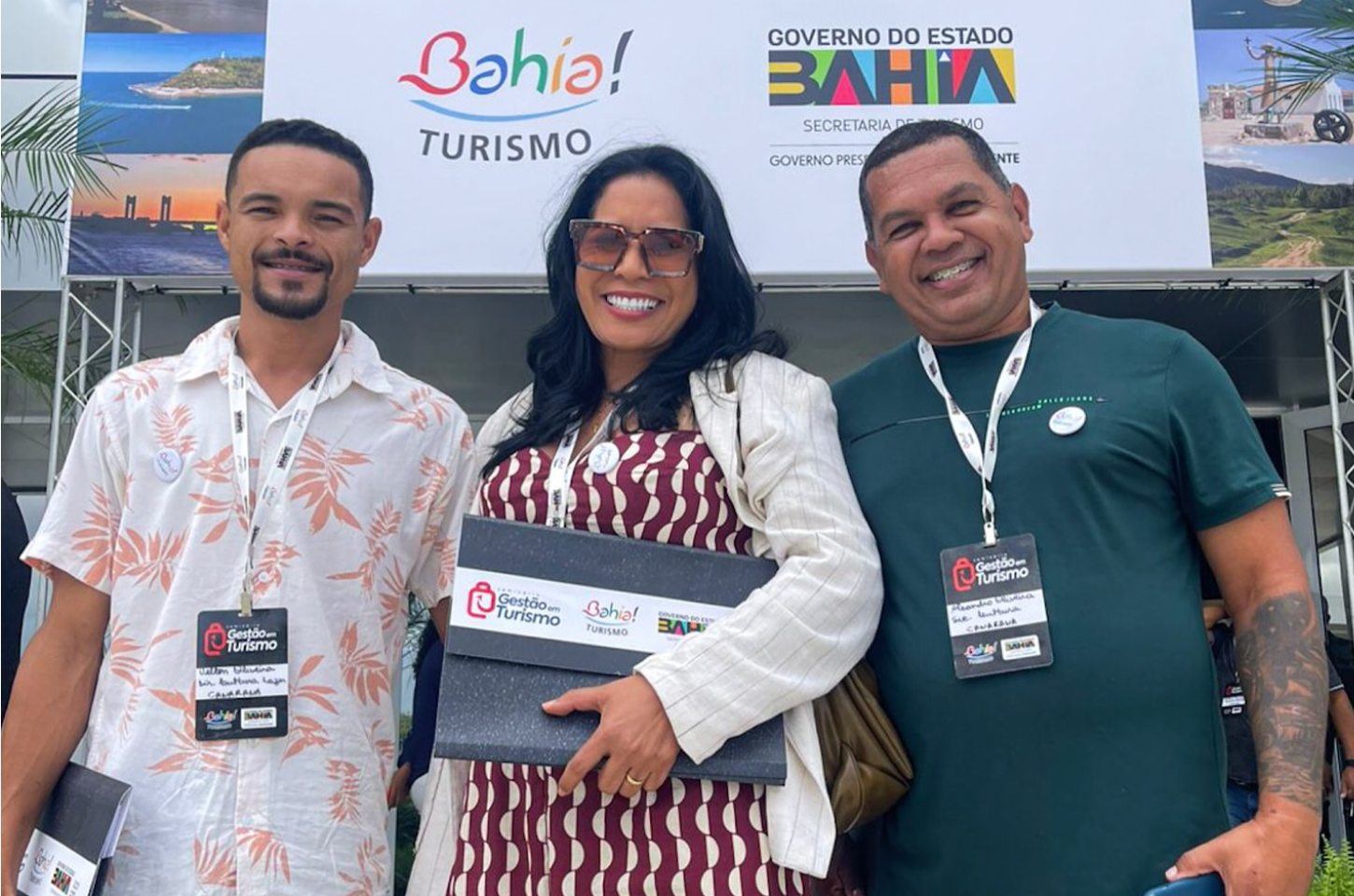 Prefeita Marleide Oliveira e secretário de Cultura representam Canarana em seminário estadual de turismo na Bahia