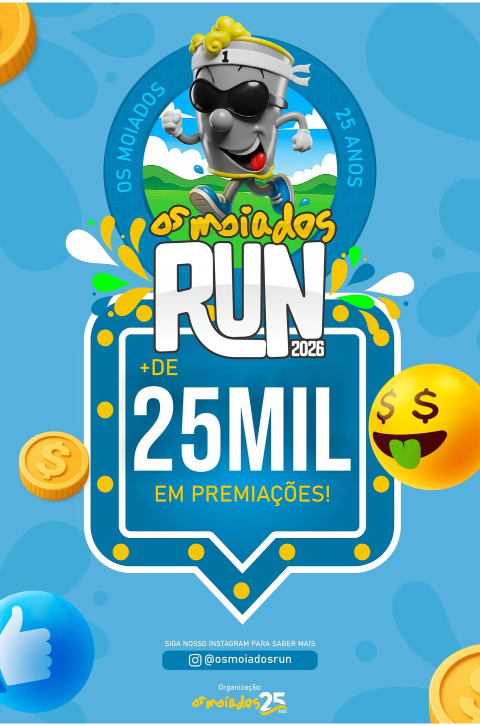 Os Moiados Run celebra 25 anos do Bloco Os Moiados com corrida e grande festa em Lapão