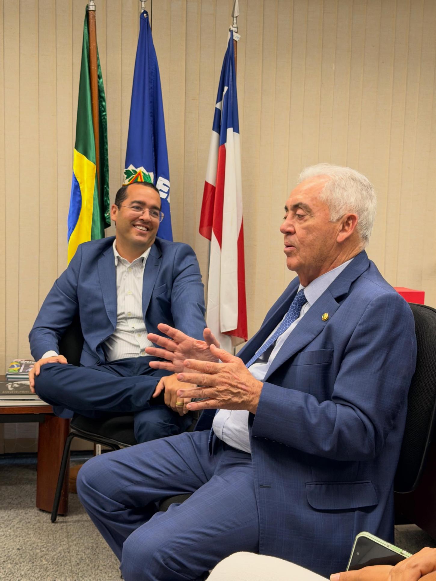 Prefeito Di Cardoso cumpre agenda em Brasília e reforça parceria com o senador Otto Alencar em busca de investimentos para João Dourado