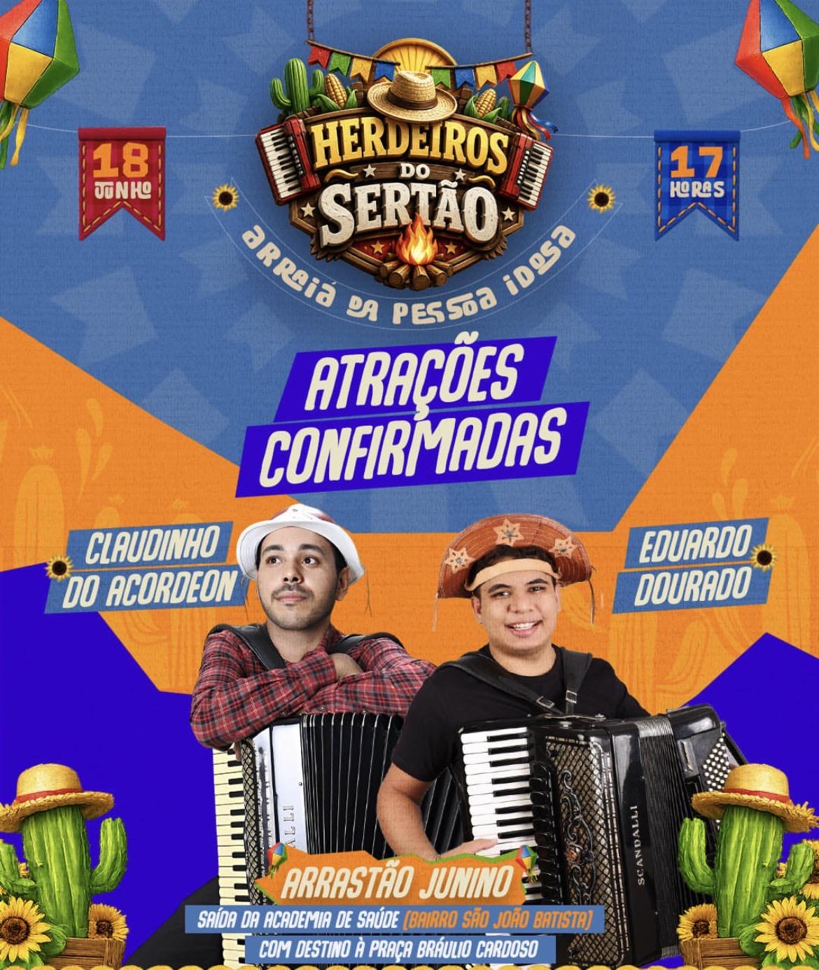 Arraiá da Pessoa Idosa – Herdeiros do Sertão celebrará tradição, cultura e valorização da melhor idade em Lapão