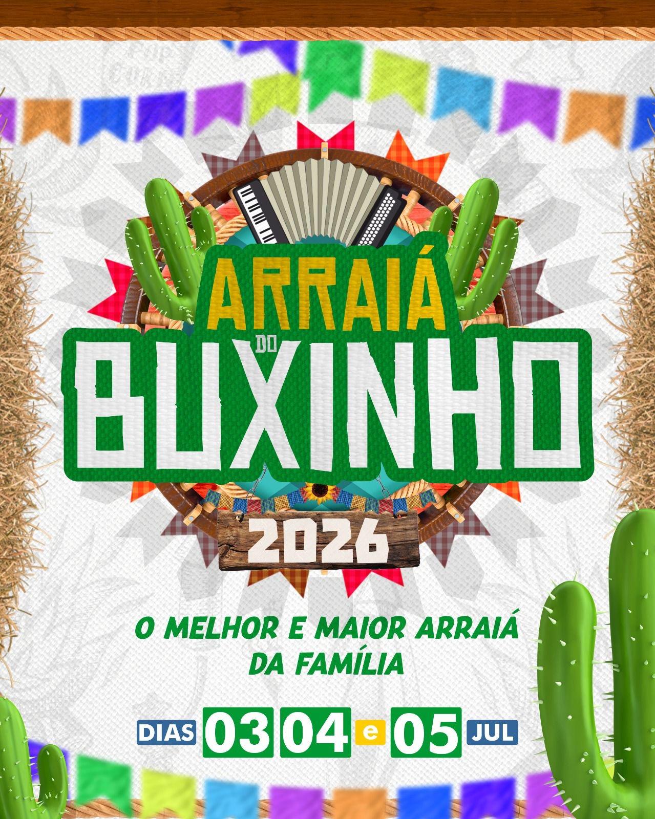 Arraiá do Buxinho 2026 é anunciado e promete três dias de tradição, cultura e muita animação