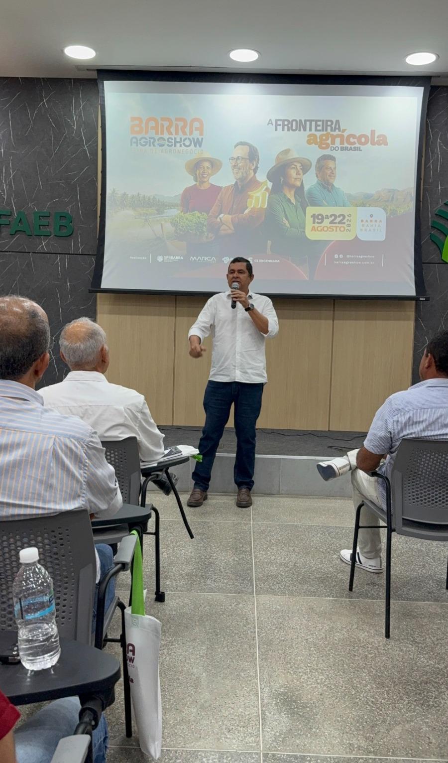 Vice-presidente da comissão de agricultura da ALBA prestigia lançamento da 2ª Barra AgroShow