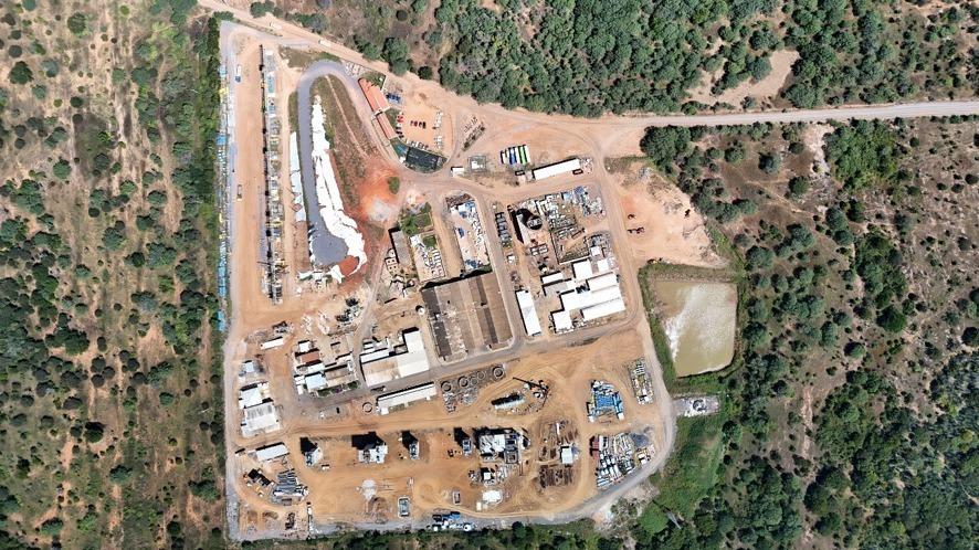 Vista aérea da unidade da Galvani em Irecê, com previsão de operação em 2027