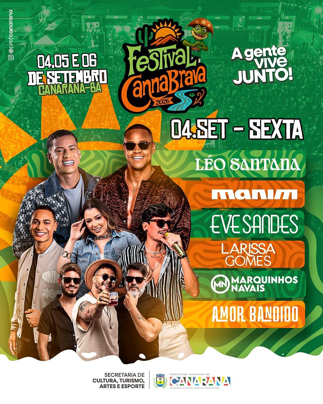 Festival canabrava em canarana define programação oficial para setembro