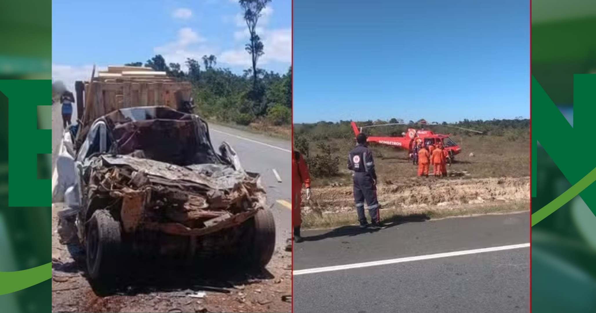 Grave acidente em Camaçari deixa uma pessoa morta e outra ferida após colisão