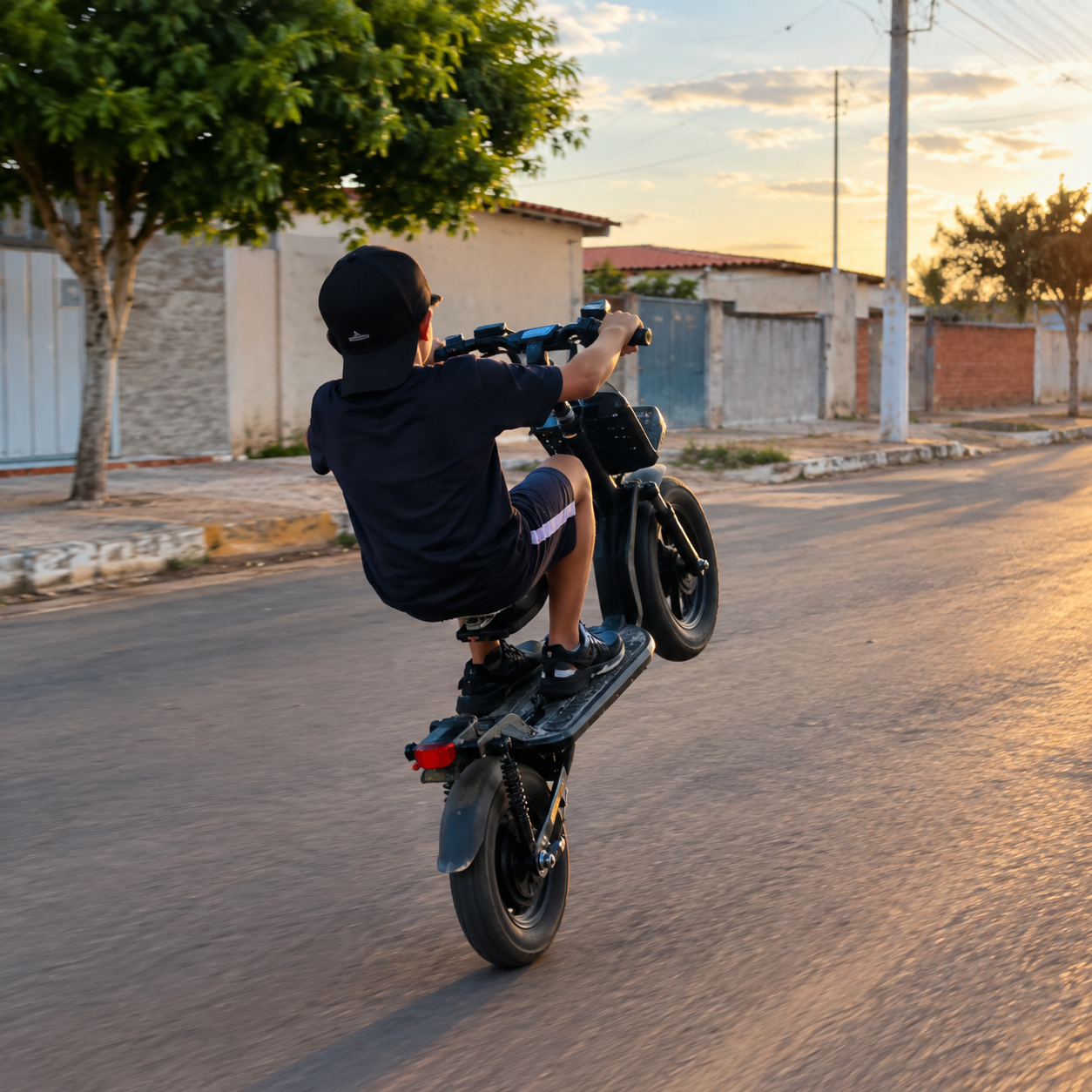 Crianças empinando motos elétricas geram alerta e preocupação em Lapão
