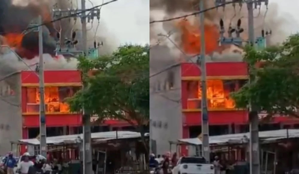 Incêndio de grandes proporções atinge supermercado em Feira de Santana