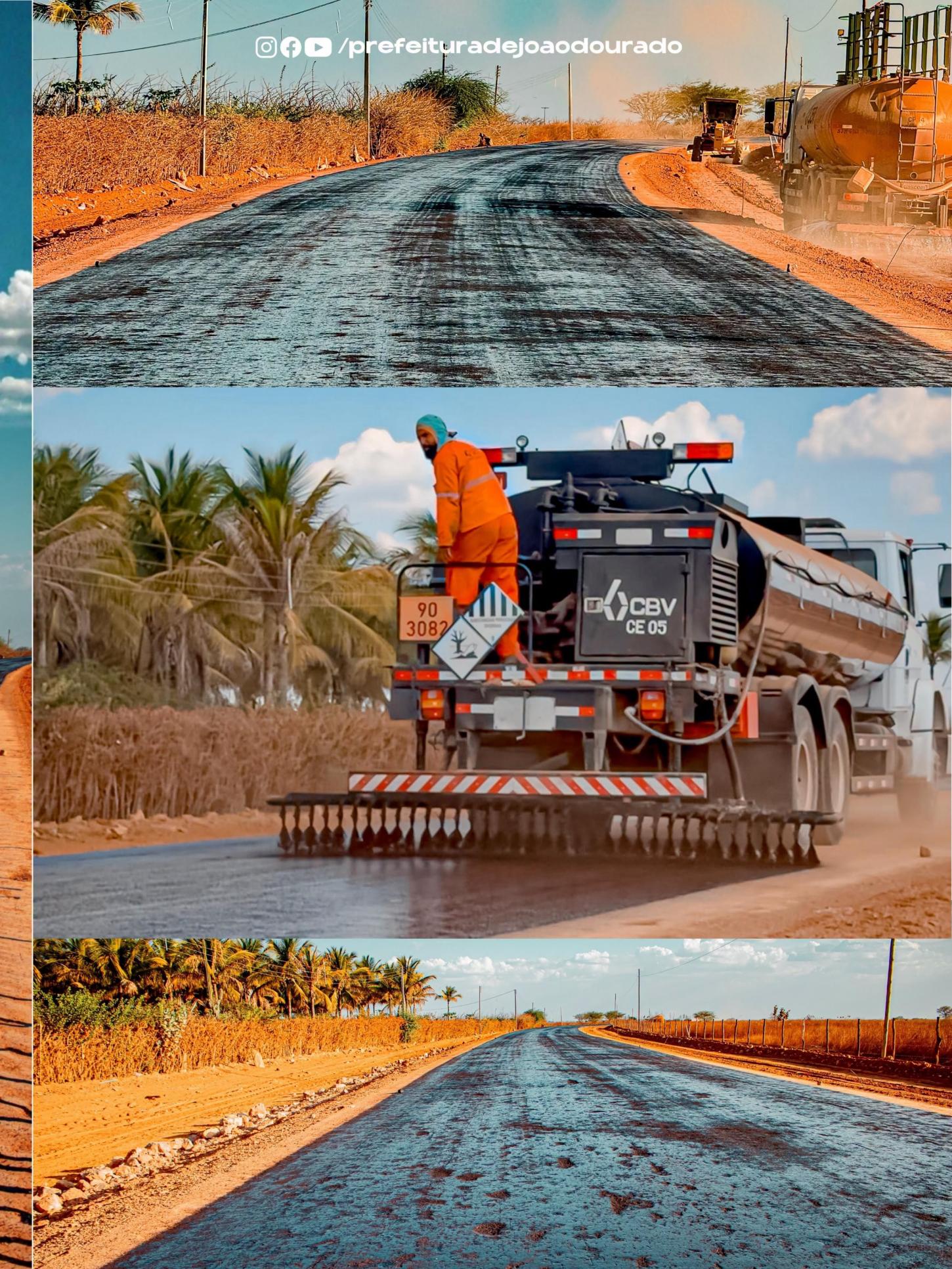 Pavimentação da Estrada do Norte avança e transforma a infraestrutura de João Dourado