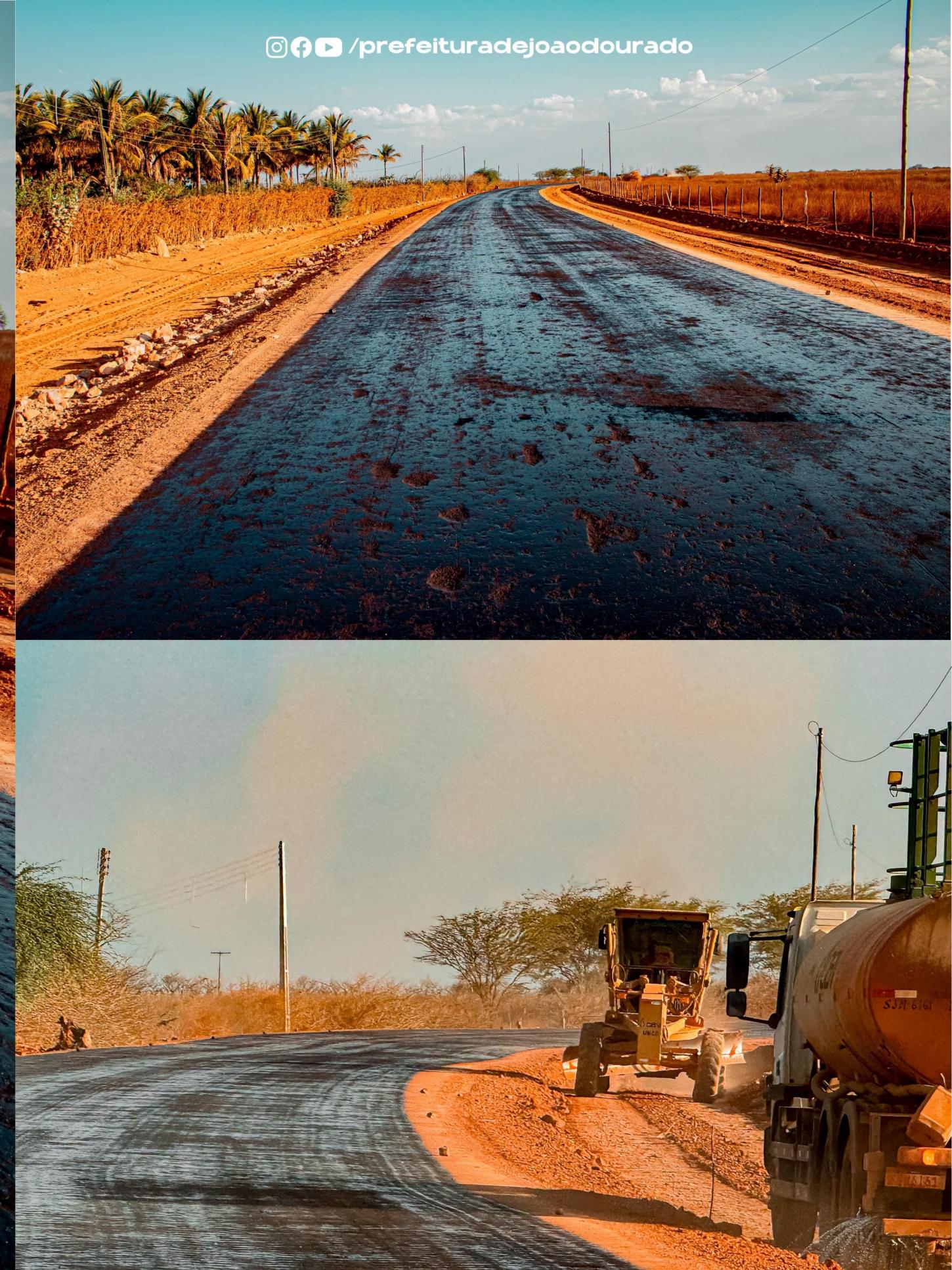 Pavimentação da Estrada do Norte avança e transforma a infraestrutura de João Dourado