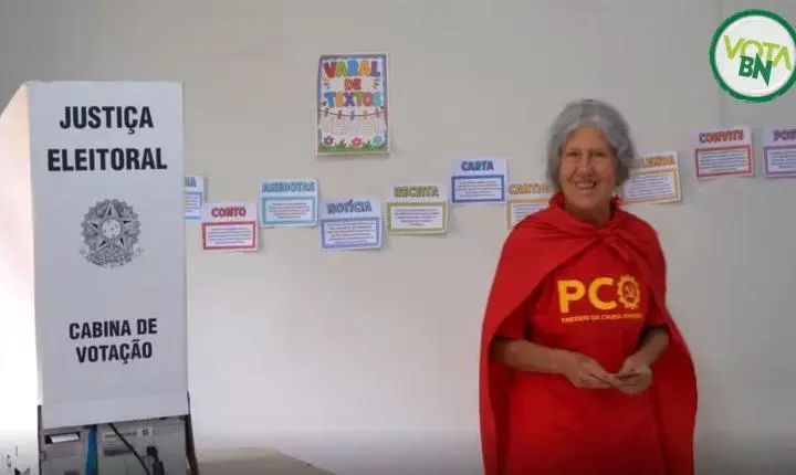 Maria Bona, candidata do PCO na Bahia, registra 11 votos em sua própria seção