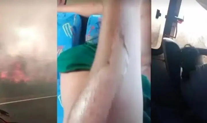 Incêndio em ônibus deixa dezenove feridos na Bahia