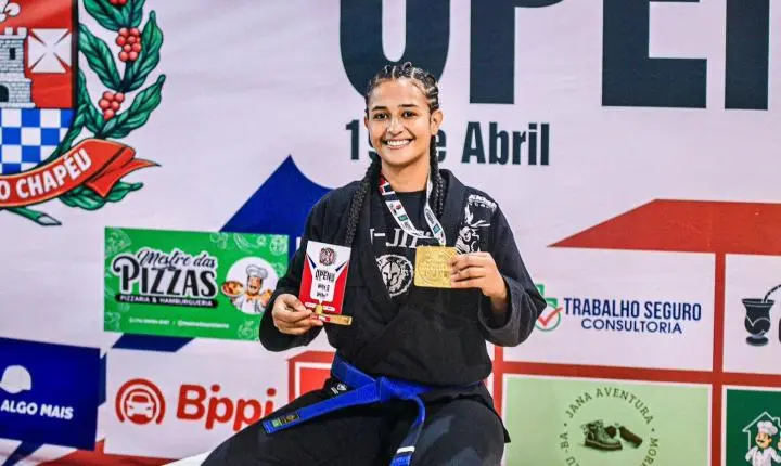 Jovem lapoense conquista primeiro lugar no Morro do Chapéu Open de Jiu-Jitsu