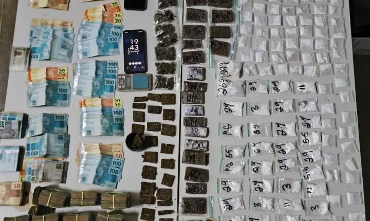 Polícia Militar apreende drogas e mais de R$ 90 mil no Oeste da Bahia
