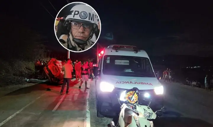 Policial militar morre após capotamento de veículo na região de Jacobina
